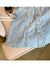 2022 New Summer Women Polo Neck Blue Denim Single-breasted Dress Sweet Floral Print Design Short Sleeve Korean Fashion Mini Tide