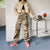 Streetwear Camouflage Jeans Woman High Waist Cargo Pants Straight Jeans Fashion Straight Baggy Pants Y2k Casual Denim Trousers
