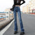 Flare Jeans Women&#39;s Low Waist Trousers Vintage Aesthetic Denim Pants Streetwear Mom Casual Korean Fashion Cyber Y2k Grunge Jeans