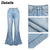ZNU Womens Jeans High Waist Vintage Straight Baggy Denim Pants Streetwear American Style Fashion Wide Leg Denim Trouser Korean
