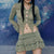 Y2K Fairycore Vintage Lace Two Piece Set Women V Neck Botton Long Sleeve T-shirt Crop Top High Waist Ruffles Mini Skirt Clothes
