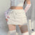 Vintage Low Waisted Lace-up Skinny Wrap Bodycon Pencil Skirt Y2K Aesthetic Kawaii Knitted Mini Skirt Women Fairycore Streetwear