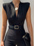 Sexy Bodysuit Women Fashion Ruched V Neck Sleeveless Bodycon Rompers Womens Jumpsuit Elegant Black Overalls Shorts Summer 2022