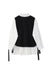 2022 Spring Autumn Women&#39;s Two-Piece Set Blouse Streetwear Fashion Tooling Vest And Solid Loose Long Sleeve Shirt Female Suit