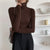 2022 Spring Autumn Women Pullover Female Knitted Sweaters Solid Concise Turtleneck Elasticity Elegant Office Lady Casual Tops