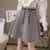2022 New Fashion Women&#39;s Tweed Skirt Woolen Plaid High Waist Slim Buttocks Short Mini Woman Skirts Black Beige
