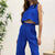 Summer Women Vest Pants Two Piece Set O-neck Crop Tops High Waist Flare Pants Suit Female 2022 New Causal Vintage Lady Outfits