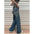 Blue Women&#39;s Straight Jeans High Waist American Style Streetwear Vintage Pants Chic Design Casual Ladies Denim Wide Leg Trouser