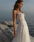 2022 Aviana Boho Lace Appliqué V-Neck Wedding Dress For Women A-Line Sleeveless Tulle Sweep Train Bridal Gown Robe De Mariée