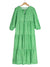 Boho Maxi Dress Women Floral Print Summer Holiday Beach Dress Female Chic French Style Puff Sleeve Loose Sundress Green Vestidos