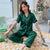 Women Satin Party Pajamas Comfortable 4XL 5XL Short Sleeve Casual Homewear Spring Summer Pajama Sets Silk Sleepwear Set
