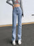 ZHISILAO New High Waist Straight Jeans Women Vintage Classic Boyfriend High Street Full Length Denim Pants 2022