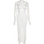 Elegant White Cut Out Maxi Dresses For Women Spaghetti Strap Backless Sexy Beach Dress Boho Long Summer Dress 2022 Party Wear