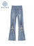 Fashion High Waist Jeans Women Spring Lace Up Wide Leg Denim Pants Female Harajuku Y2K Streetwear Straight All-Match Trousers