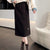 2022 Women&#39;s Autumn And Winter New A-line High Waist Slit Striped Plus Velvet Straight Long Skirt With Hip Dress
