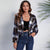 Plaid Flap Pocket Drop Shoulder Crop Jacket Women Wool-like Fabric Turn-down Collar Single Breasted Autumn Winter Casual Jackets