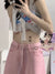 HOUZHOU Y2K Baggy Pink Jeans Women Kawaii Korean Fashion Oversize Low Rise Wide Leg Denim Pants Streetwear Loose Trousers Alt