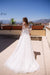 Bohemian Long Sleeve Wedding Dresses A Line Illusion Lace Appliques Scoop Bride Bridal Gowns Tulle Vestido De Noiva