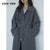 CHIC VEN Women&#39;s Long Trench Coat Single-breasted Casual Belted Waist Women Windbreaker Overcoat Female Cloth Spring Autumn 2022