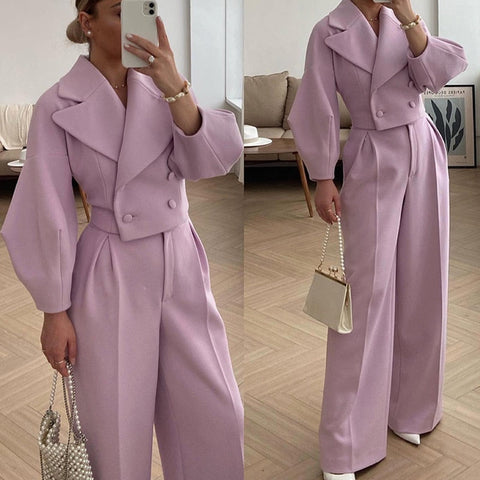 kamahe Margaret Coat + Pants Suit