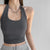 Summer Halter Camisole Tank Top Women U-Neck Sexy Tanks Camis Skinny Backless sports Corset Tee Shirt Femme Tops WomanT-shirt