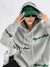 New spring and autumn tide brand embroidered hooded sweater women design sense ins fried street loose hooded sweater