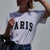 Paris T-Shirt Woman Cotton Cozy Graphic Vintage Tees Shirts Tshirt 2022 Femme Rock n Roll T-shirts Tops Streetwear