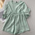 Summer Two Piece Sets Oversized Women&#39;s Green Korean Letter Printing Short Sleeve T-shirt+Solid Casual Pants Jogging Outfits