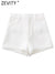ZEVITY New Women Fashion White Texture Hem Tassel Shorts Office Lady Zipper Fly Pockets Hot Shorts Chic Pantalone Cortos  P561