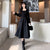 QWEEK Vintage Black Dress Women French Elegant Square Collar Long Sleeve Midi Dress Autumn Ladies Retro Clothes Chic Korean