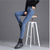 Fashion Women Jeans Fitting High Waist Slim Skinny Femme Jeans Faux Leather Jeans,Stretch Female Jeans,Pencil Pants