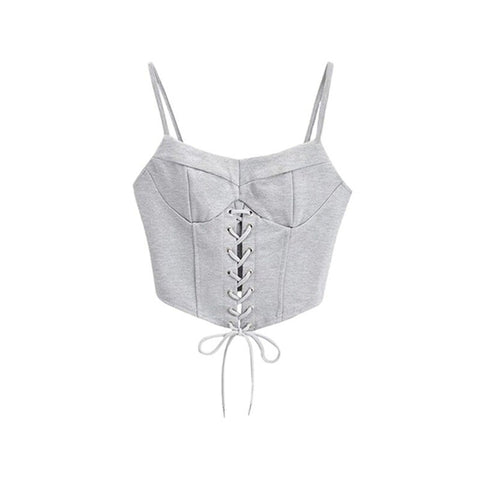 Y2k 2 Piece Set Women Cross-strap Crop Tops and Pleated Skirt Lace-up Double Zipper Mini Skirts Harajuku Cute Suits Outfits
