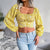 Summer Women T-Shirt Print Color Lantern Sleeve Sexy Beach Style On Holiday Crop Top Chiffon Butterfly OL Female Blouse C3498