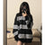 autumn Hoodies Stripe thin Sweatshirt Streetwear Women Harajuku Oversized Pullovers Korean Fashion cotton Long Sleeve black Tops