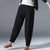Lucyever Cotton Linen Ankle Length Pants Women 2022 Spring Summer Casual Harem Trousers Plus Size S-5XL Elastic Waist Loose Pant