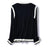 Spring and Autumn New Black and White Color-Blocking Worsted Knitted Cardigan Women&#39;s Long-Sleeved Top Japanese Style Small Coat