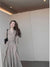 2022 Spring and Summer French Solid Color Long Skirt Temperament Retro Gentle Casual Skirt Design Sense Shirt Dress Women