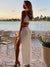 Summer Spring 2022 Women Solid White Spanghetti Strap Dress Sexy Hollow Out Bodycon Slim Fit Maxi Beach Dress Female