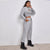 Women&#39;s Autumn/Winter Hoodie Loose Vest Hoodie Sports Slow Running Three-Piece Suit  LY98
