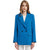 Autumn and spring women&#39;s blazer jacket casual solid color double-breasted pocket decorative coat