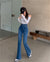 High Waisted Micro Flared Pants Korean Version Fashion Versatile Thin Casual Denim Bell Bottom Streetwear Jeans for Women