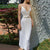 Elegant Dresses For Women 2022 Summer New Suspender Skirt Sexy V-Neck Slim Backless Party Evening Dress Long Robe Pleated Skirt