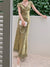 2022 New Summer Elegant Women Bodycon Bandge Midi Dress Vestidos Female Vintage Slim Clothes