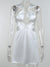 Fantoye Sexy Hollow Out Bandage Women Dress White Asymmetrical High Waist Mini Dress Women Spring Skinny Fashion Streetwear 2022