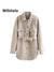 Willshela Fall Winter Women Jacket Long Sleeves Belted Warm Thicken Casual Fashion High Street Women Coat Outfits Tops