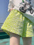 Leopard Printd Elastic High Waist Wide Leg Biker Shorts Summer Cotton Women Femme Comfy Casual Ladies Shorts Green Pink Blue