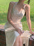 Summer Women Satin Sexy Elegant Halter Dress  Party Female Summer Backless Clothing Vestidos