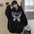 Y2k Zip Up Hoodie Women Hip Hop Heart Graffiti Letter Print Hooded Sweatshirts Female Harajuku Goth Punk Jacket Coats Streetwear