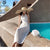 Cupnice 2022 Summer French Elegant Halter Midi Dress for Women  V Neck Retro Beach Holiday Robe Sleeveless Backless New Vestidos