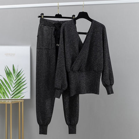 kamahe Nellie Sweater + Pants Suit